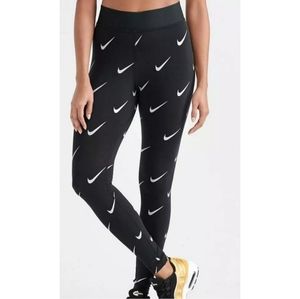 nike all over print swoosh leggings
